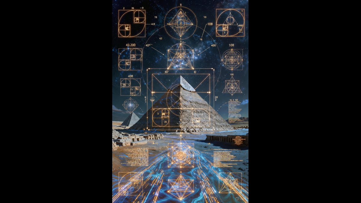 TampaBucsFan69's tweet image. The Great Pyramid Giza Geometry Seen Through Simulation Theory: Decode the code behind 43,200 and 108.&quot; Shocking!
#GreatPyramidSimulationTheory, #SimulationTheory, #SacredGeometry, #GizaMysteries, #AncientCodes
Decoding Giza Geometry in Simulation Theory. mylivingai.com/decoding-gizas…
