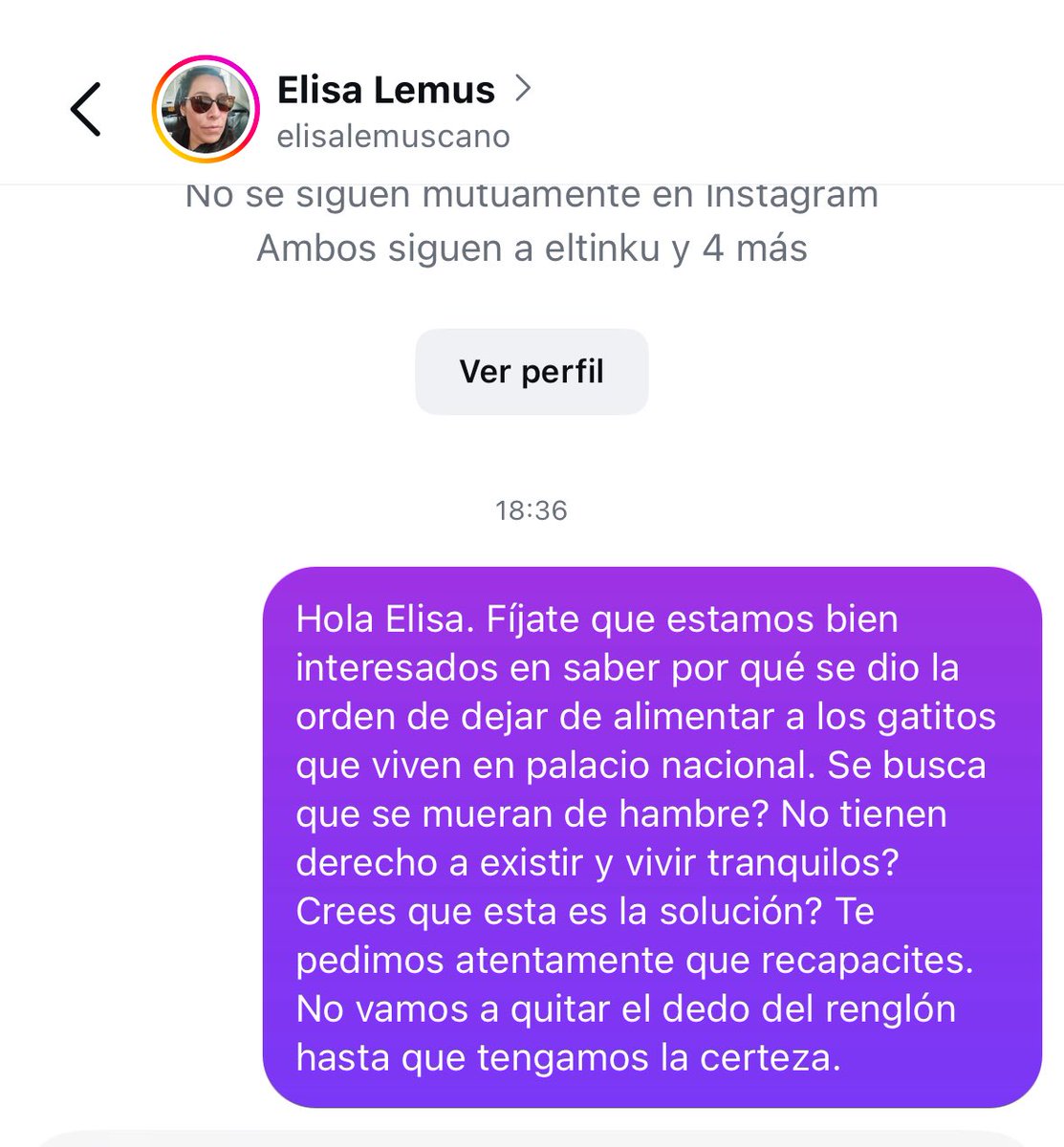 Alina_Gag's tweet image. Para quienes quieran unirse a exigirle que pare