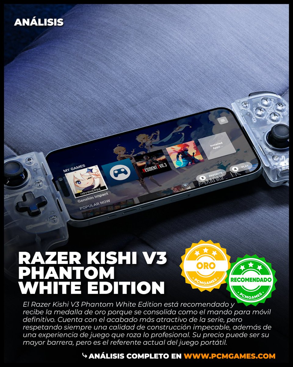 🚨Ya podéis leer nuestro análisis del mando Razer Kishi V3 Phantom White Edition de <a href="/RazerES/">R Λ Z Ξ R 🇪🇸</a>   <a href="/Razer/">R Λ Z Ξ R</a>

✍️ Reseña de <a href="/shunak25/">Francisco Torres</a>

📰 Análisis: pcmgames.com/analisis-razer…