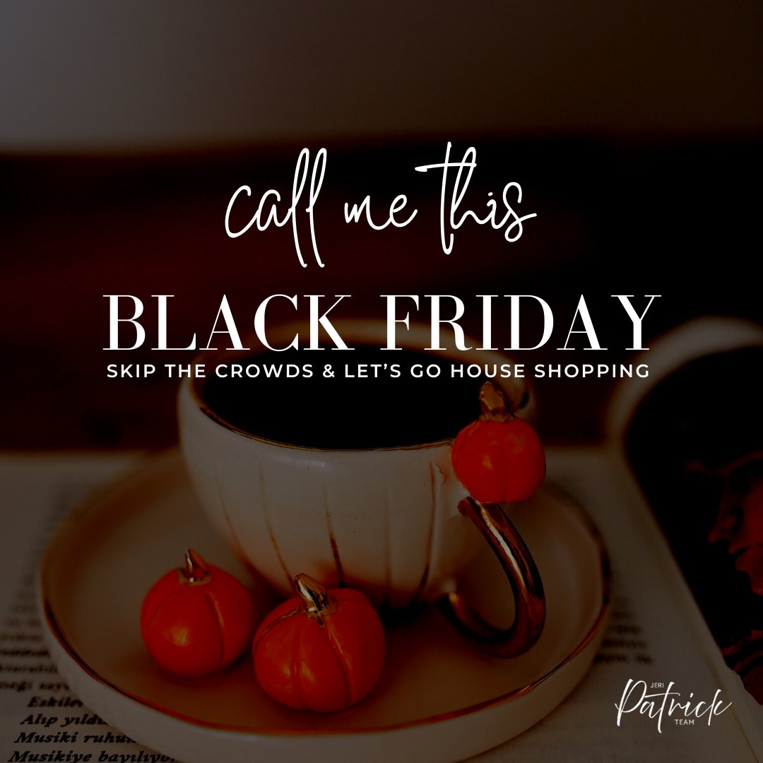 JeriRealtor's tweet image. This Black Friday, avoid the hustle and bustle of the crowds and let’s go house hunting together. I would truly be thrilled to assist you in discovering your dream home!

Let’s turn this season into the start of your new journey. Reach out today.