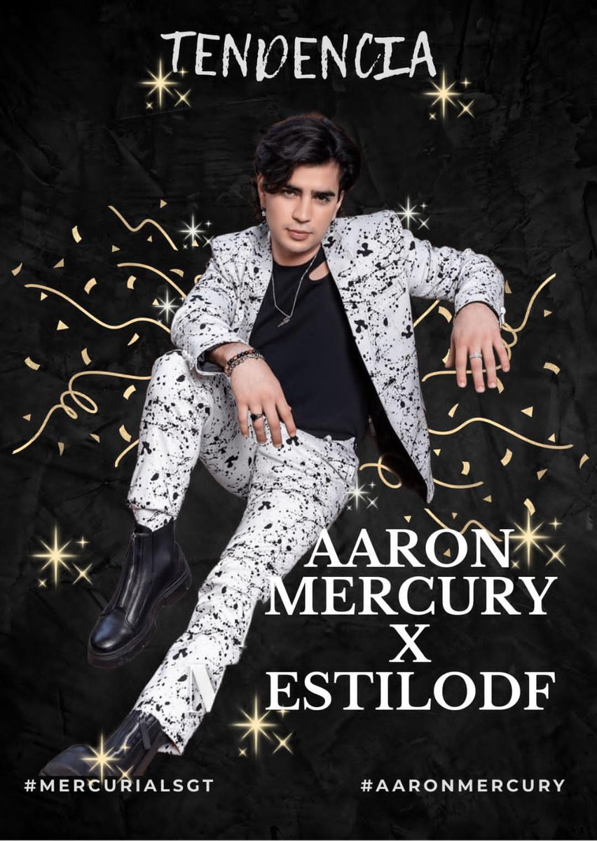 May_Mia2060's tweet image. ‼️TENDENCIA‼️

AARON MERCURY X ESTILODF ✨️

#AaronMercury 
#LaCasaDeAaron