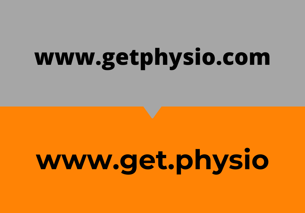 Get more visitors to your physiotherapy/physical therapy website with the professions own domain extension.