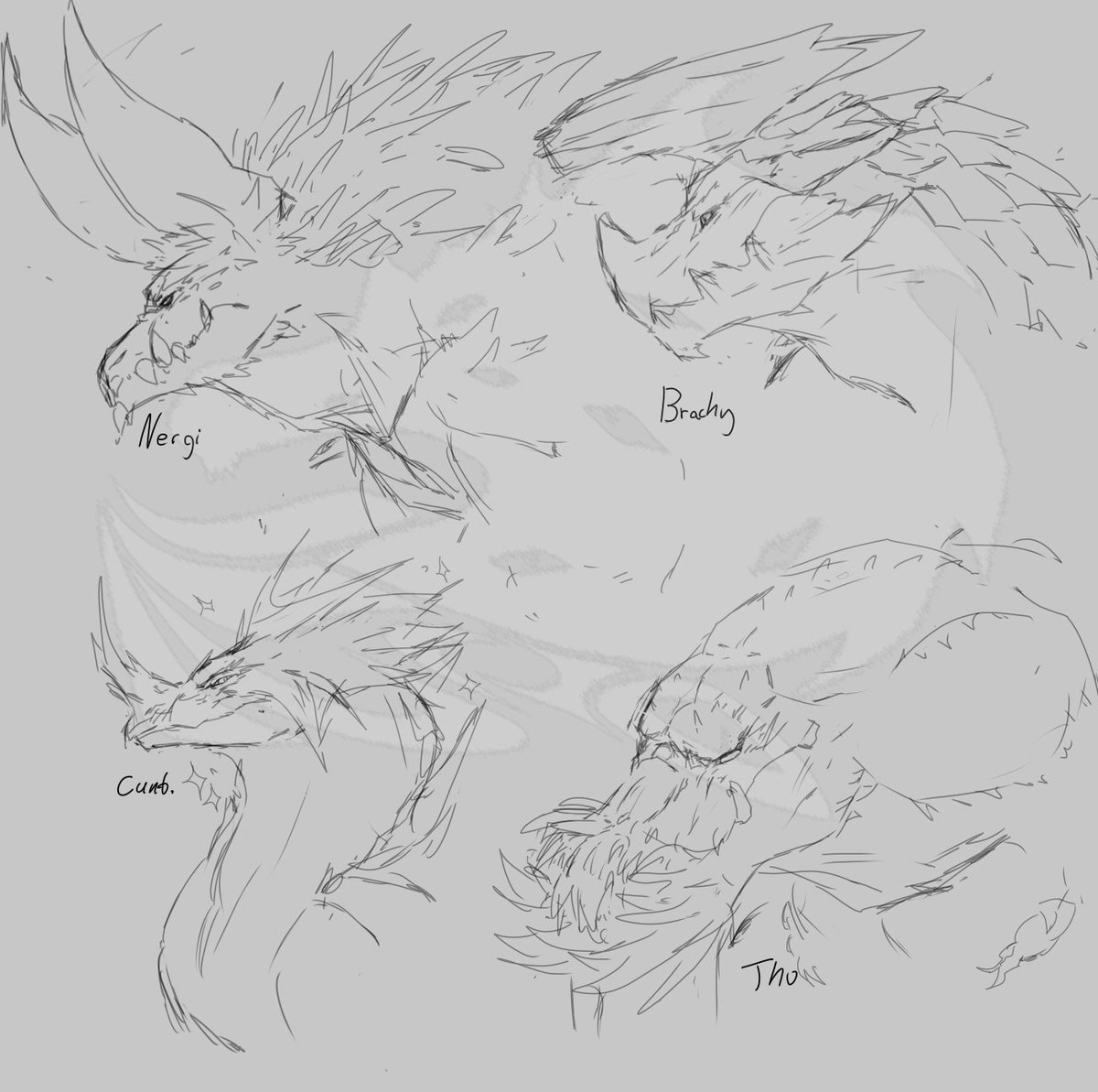 warm up sketches to get the wrist moving.

#MonsterHunterWorld #monsterhunter