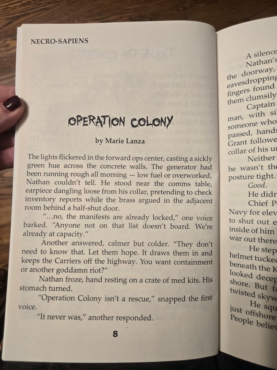Marie_Lanza's tweet image. It&apos;s so pretty in person! 😆 Necro-Sapiens is out! This anthology features 23 delightfully dreadful stories of all things dead. My story Operation Colony takes place in the beginning days of my novel, The Colony. #bookrelease #readingcommunity

amazon.com/Necro-Sapiens-…