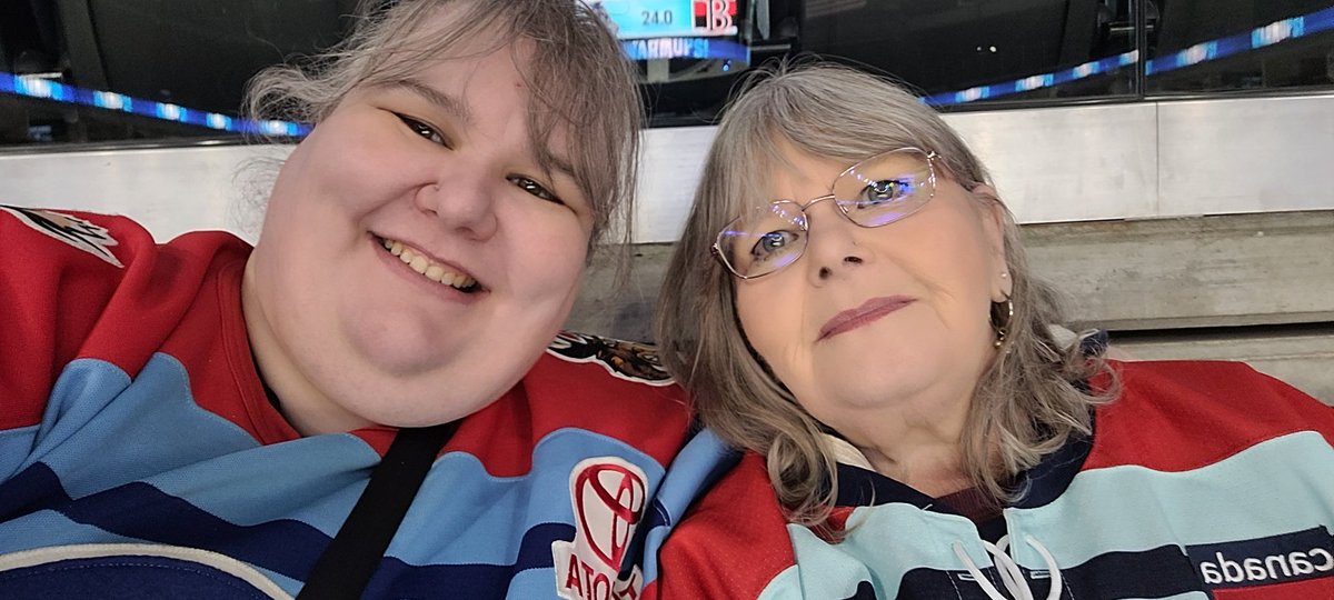 LedByTheUnknown's tweet image. Mom and I at the #Manitobamoose game celebrating 100 years of CFB Winnipeg #gomoosego #untamed #hockeynightinwinnipeg