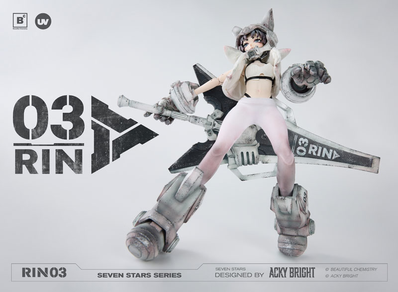 Nin_Nin_Game's tweet photo. A fusion of style and pure Acky Bright energy ✴️

The Seven Stars Series No.03 Rin from Beautiful Chemistry × Acky Bright arrives as a dynamic 1/6 action figure by Underverse.
Pre-order now 👉 https://t.co/urU8uxvl1B

#AckyBright #SevenStarsSeries #Underverse #ArtFigures #FigureCollecting #NinNinGame