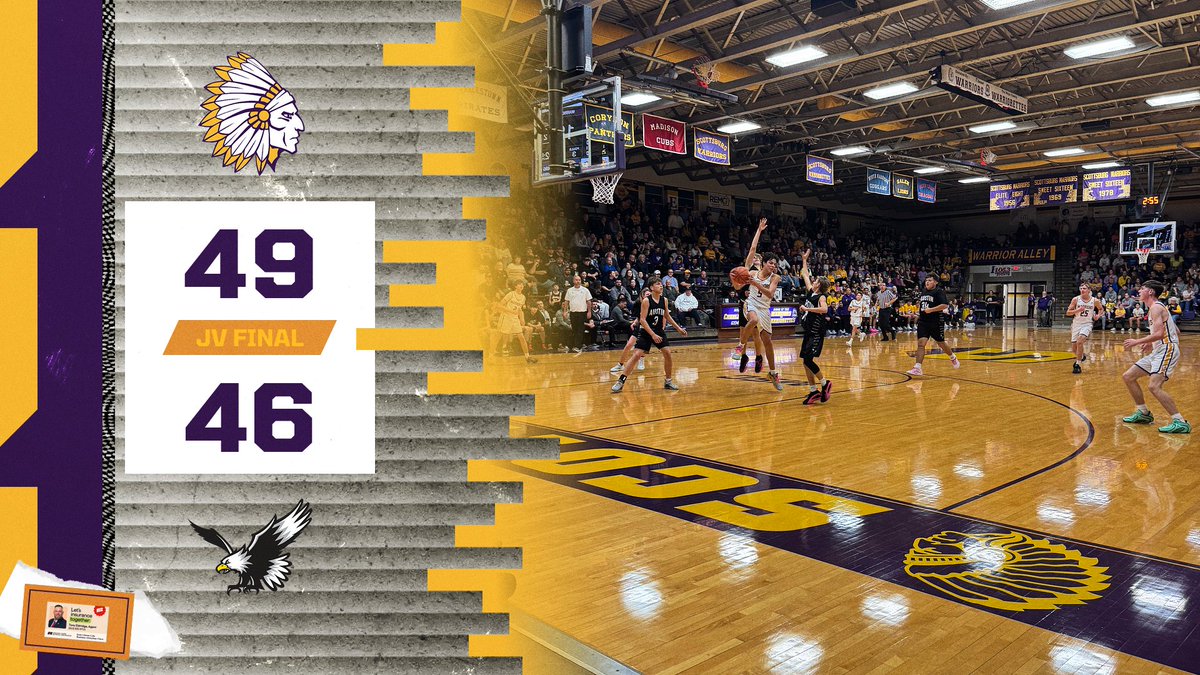 scsd2athletics's tweet image. 🏀 Final Score Alert! Our JV Boy's Basketball team triumphs over the Austin Eagles with a score of 49-46! Great job team! Let's carry this momentum forward! #ScottsburgPride