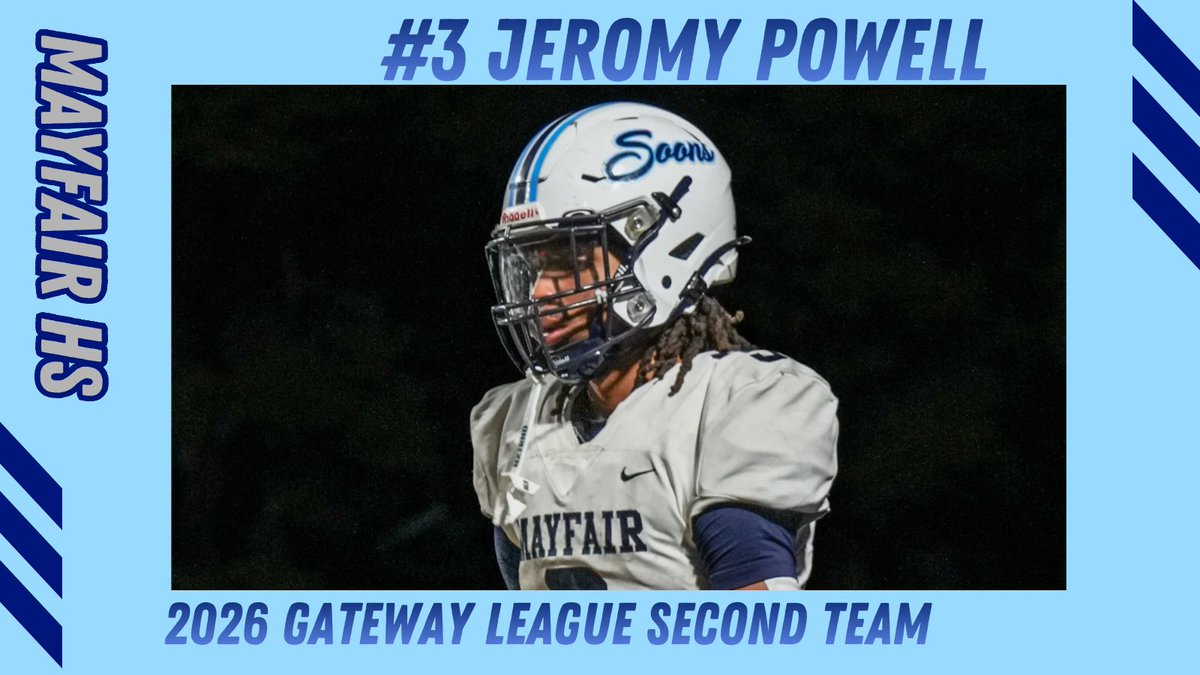 SoonsFootball's tweet image. 2026 All Gateway League 2nd Team. 
Jeromy Powell #UNCOMMON