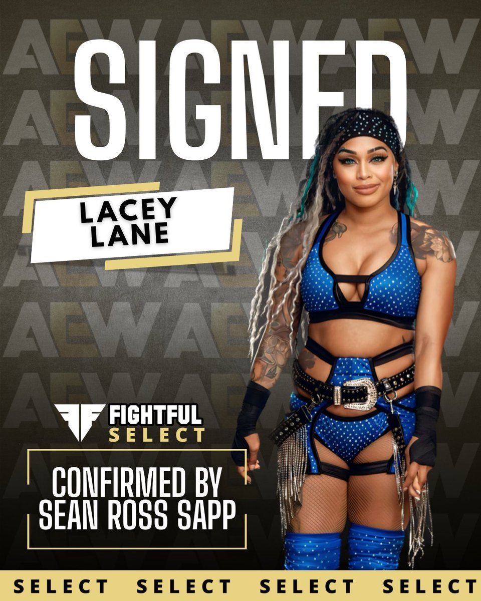 Lacey Lane has signed with AEW, 
<a href="/FightfulSelect/">FightfulSelect.com! Exclusive Pro Wrestling News</a> has confirmed

More details for subscribers!