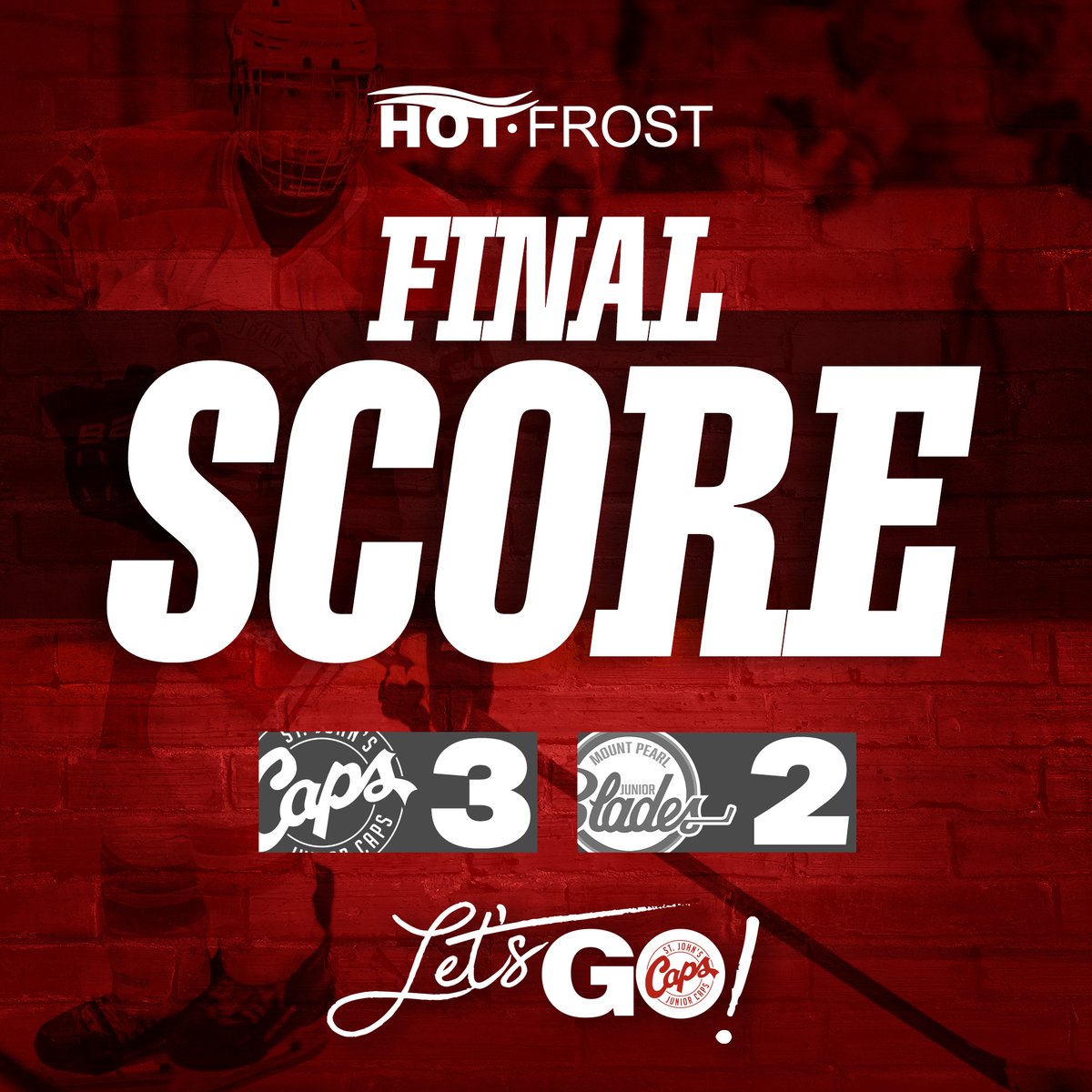 Caps WIN! Shots 50-25 for us.