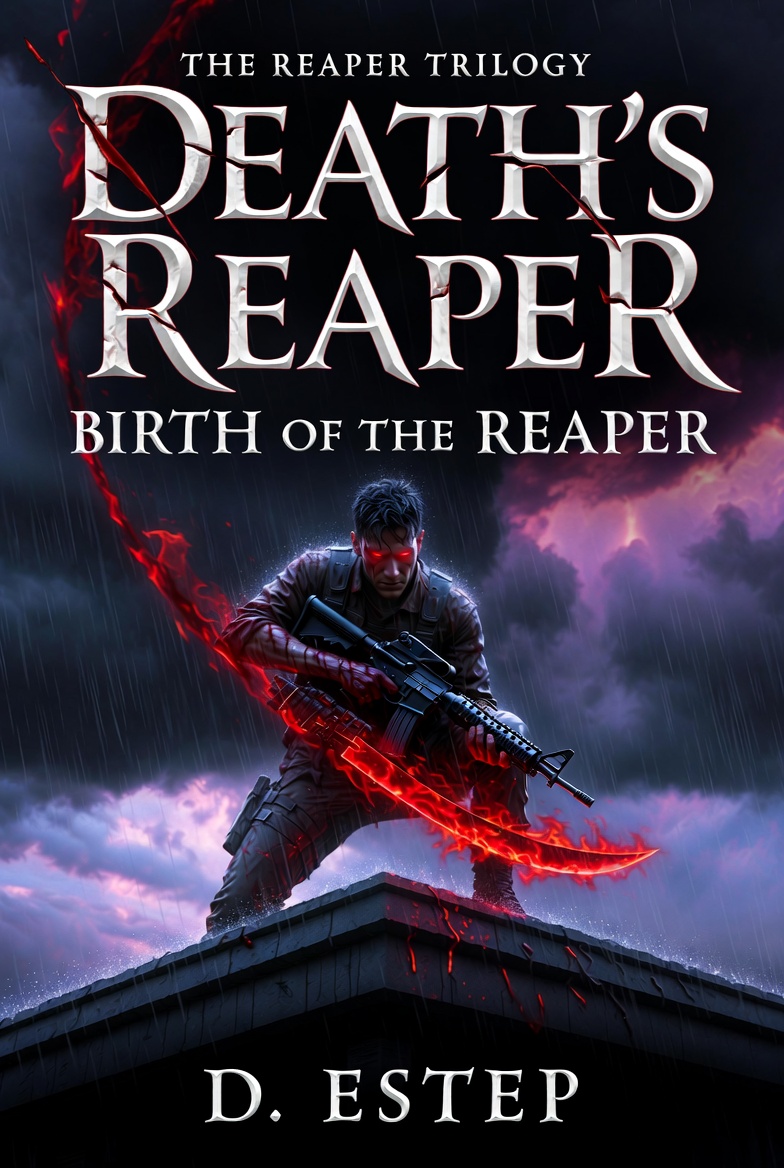 Reapertrilogy's tweet photo. SITE LAUNCH THREAD: Thrilled to announce https://t.co/03gkujyMs8 is up—your gateway to the Death's Reaper Trilogy by D. Estep! Prologue excerpt drops you into Mercer's Somali mission chaos. Explore books, bio, blog, and shop. Urban fantasy military thriller vibes await! https://t.co/NpLXlJkvLF