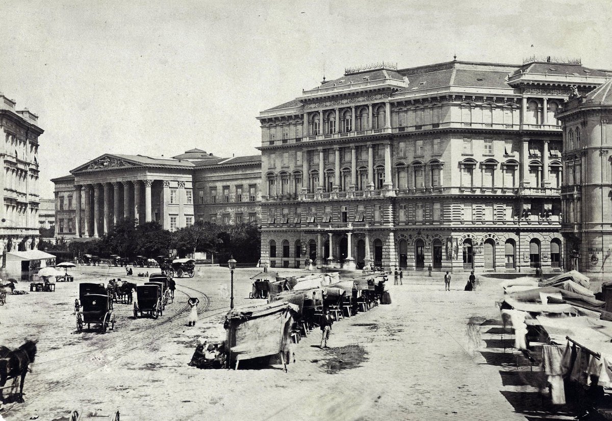 wakenminds's tweet image. The contrast of advanced architecture and primitive civilization