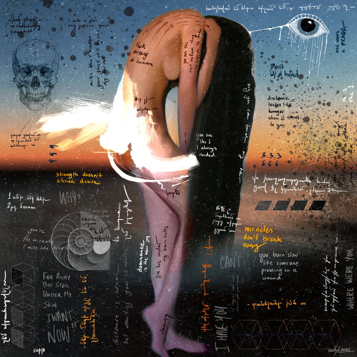 "FUCK MISSING A HUMAN" | <a href="/SuperRare/">SuperRare</a> 

Come. 
Sit in the space you left behind.
I have carried the weight of your absence so long it has its own pulse.
Let it press against you, slow and steady, like a reminder that I never learned how to forget a living body.

Slip into the