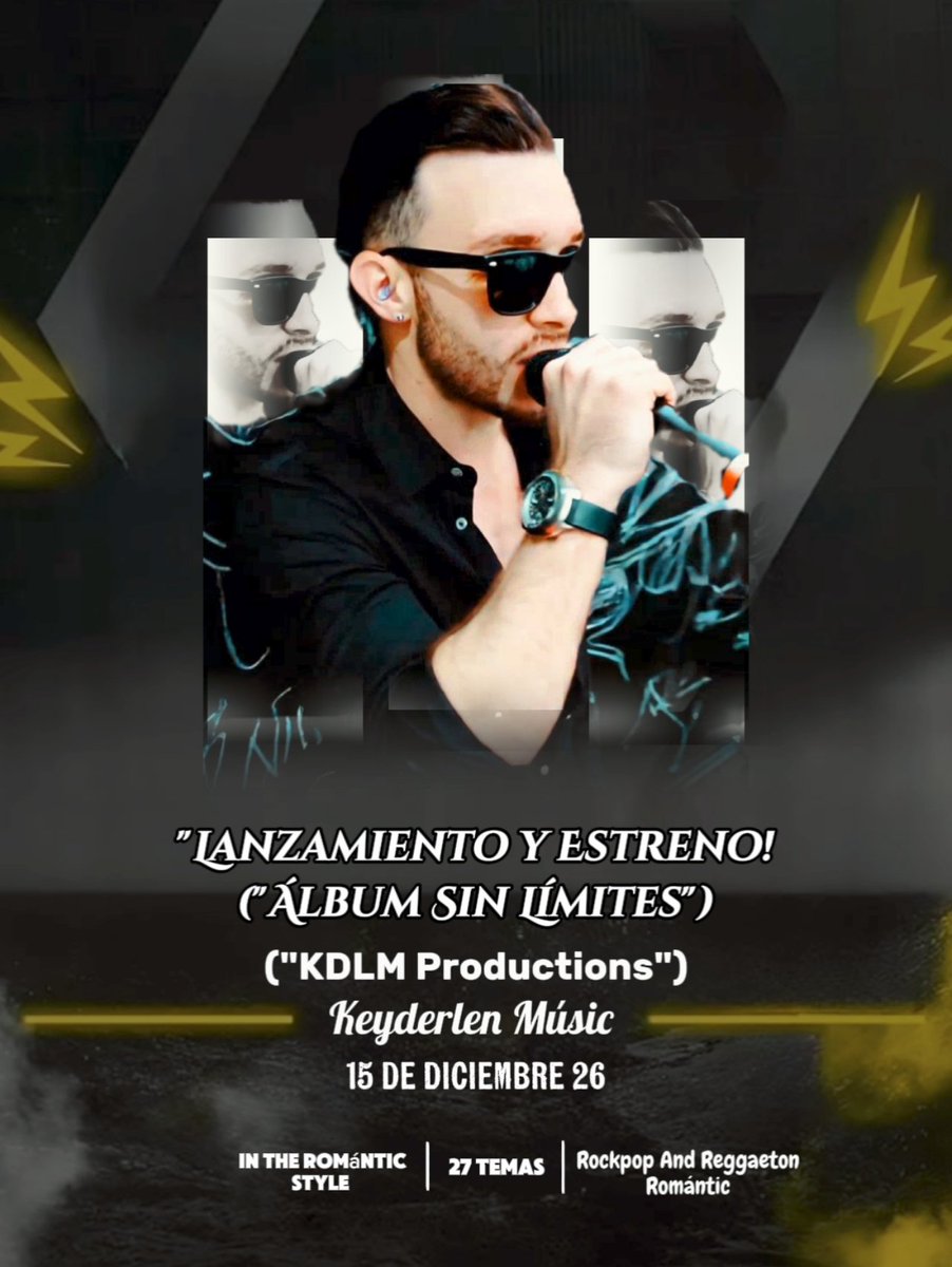 KeyderlenM's tweet image. &quot;Lanzamiento y Estreno De Mi Álbum (&quot;Sin Límites&quot;), Keyderlen Músic!