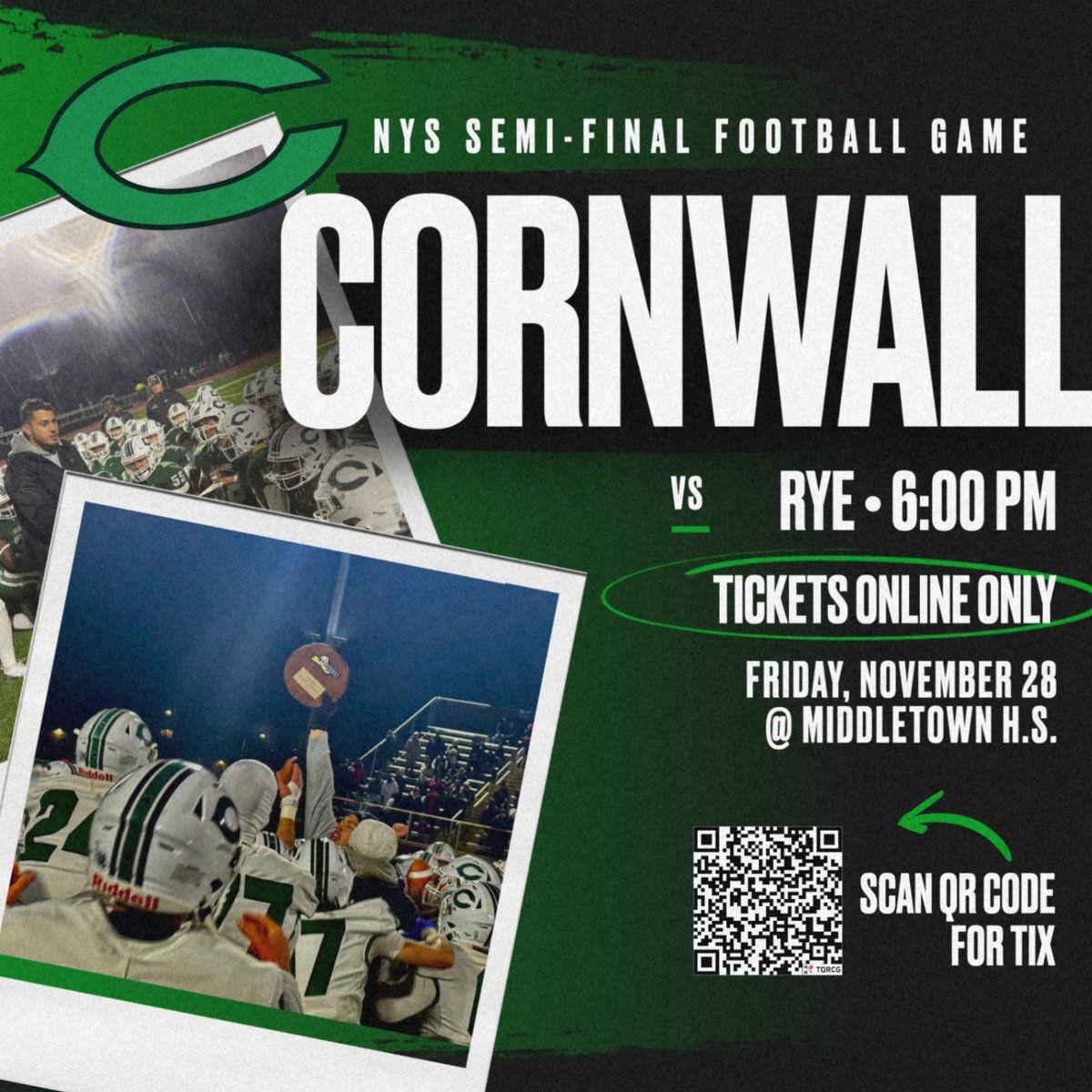 CWallDragons's tweet image. Get your tickets now for Friday&apos;s NYS East Semi-Final Football Game as our Cornwall Dragons take on Rye! Lets Go Dragons!!!