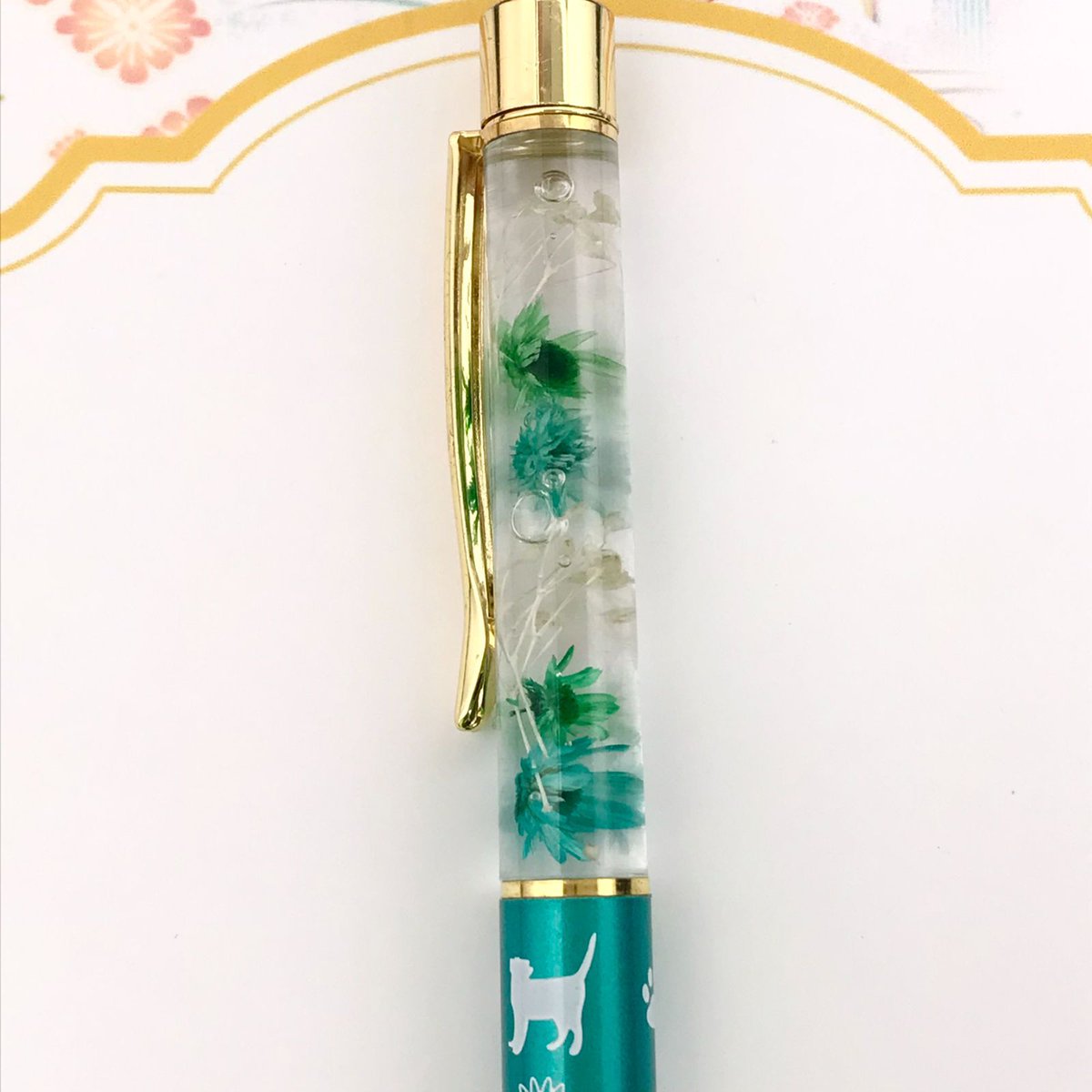 福祉施設制作】みっとんとん作 ボールペン 「ハーバリウムボールペン