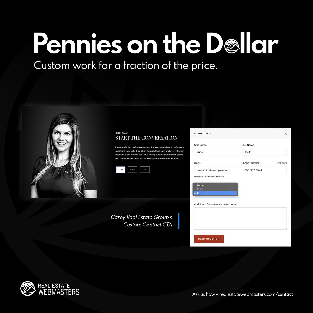 webmastersre's tweet image. Custom features don’t have to come with a huge price tag. When a feature has already been built by our team, you don’t pay for all the hours it took to create it from scratch, you pay just “pennies on the dollar.”

See how this works:
realestatewebmasters.com/blog/the-best-… 

#customwork