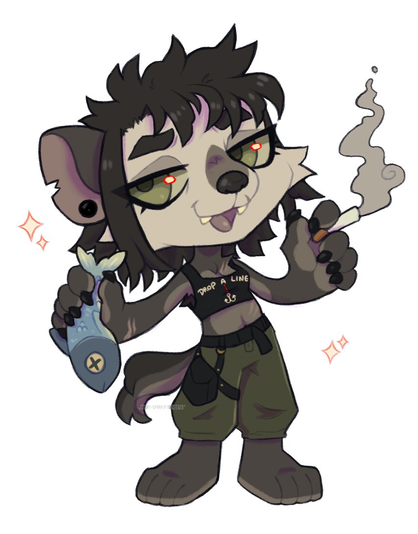 Completed chibi com on vgen! I had a lot of fun with this one and super happy with how it turned out! 🐟🚬

I am open for new requests! vgen.co/DuskySpark