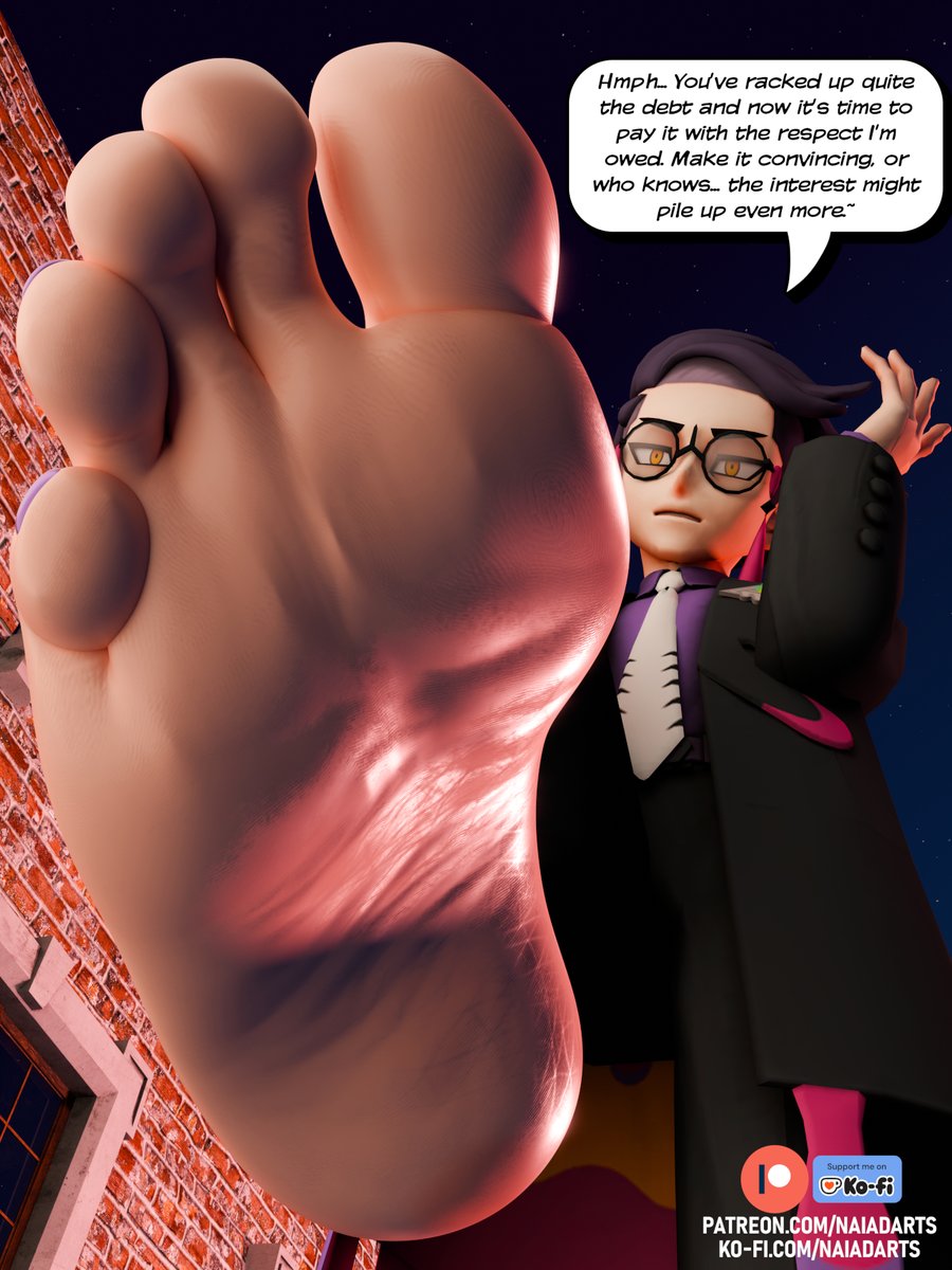 Been thirsting over Corbeau like the fiend I am and finally got around to doing a foot piece of him~

Fullres 4K .png on the p-site in bio!