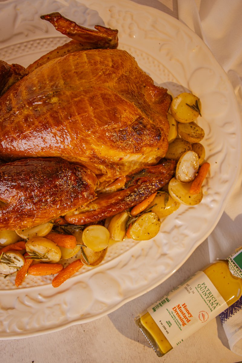 This Thanksgiving, make your turkey the star of the holiday feast with Patricia Quintana’s Honey Mustard Dressing. 

Its perfectly balanced sweetness and subtle tang create a golden, aromatic glaze that delivers a tender, juicy, and unforgettable turkey.  
bit.ly/3XkHmpG