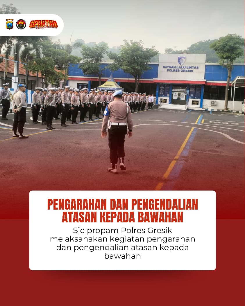 HumasGresik's tweet image. IPTU Eriq Panca Nur Patria beserta anggota Sipropam Polres Gresik melaksanakan pengarahan dan pengendalian kepada personel guna mencegah terjadinya pelanggaran
.
.
.

#polresgresik #poldajatim #polresgresikkabupaten #infogresik #gresikupdate #kapolresgresik #police #polisi #polri