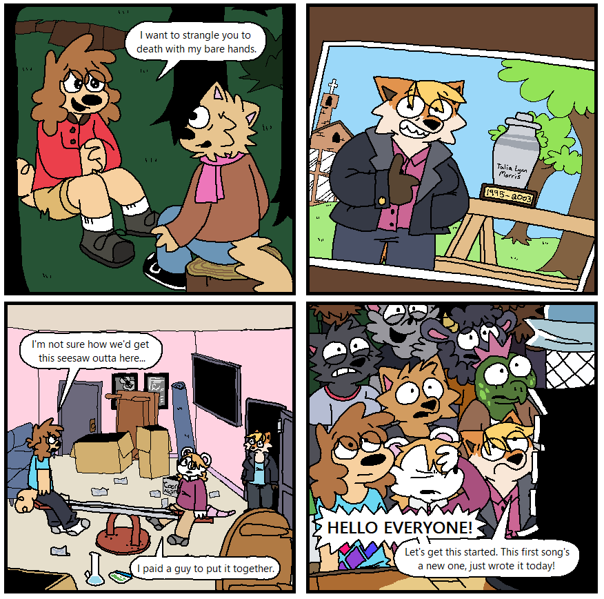 Colored in some recent panels for funsies.