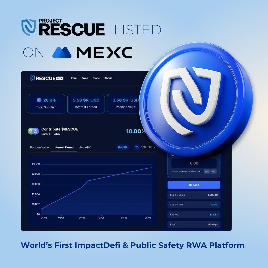 ProjectRescuee's tweet image. 🚨 BREAKING: @ProjectRescuee is pioneering Public Safety RWA + ImpactFi — where crypto powers real-world disaster response.

In partnership with global rescue leader PSTR Group, $RESCUE is backed by real assets like helicopters, boats, and pledged rescue missions.

✔️ Stake to…