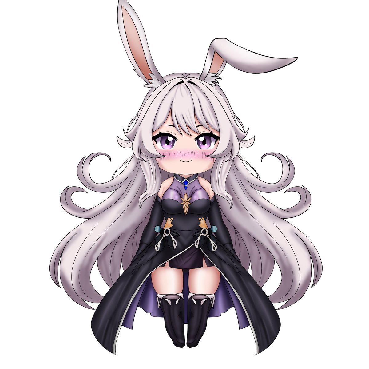 OrigToo's tweet image. ~Awww Look at my "Bunny Girl" with some new expressions hehhe...😭💜

~Expressions Unlocked!...😘💞
Can’t wait to share them with you all on stream soon...

#twitchstreamer