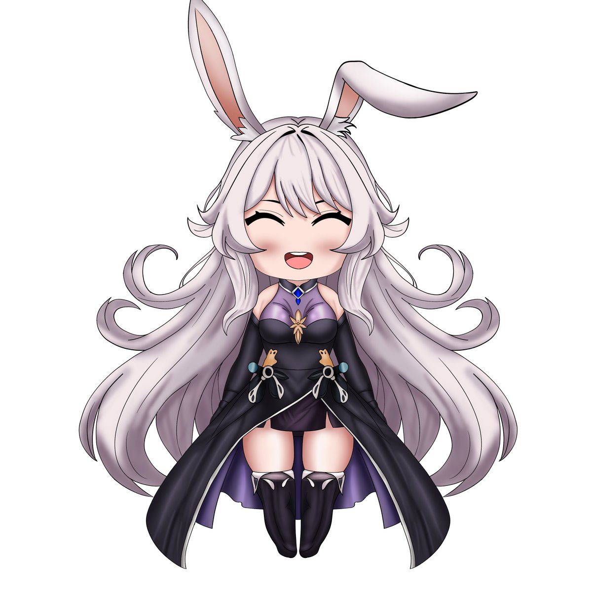 OrigToo's tweet image. ~Awww Look at my "Bunny Girl" with some new expressions hehhe...😭💜

~Expressions Unlocked!...😘💞
Can’t wait to share them with you all on stream soon...

#twitchstreamer