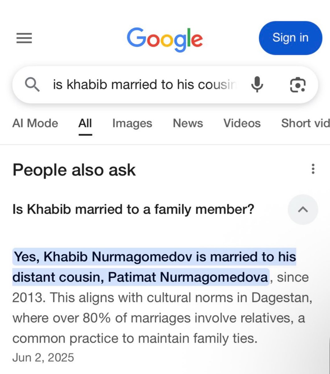 <a href="/TeamKhabib/">khabib nurmagomedov</a> <a href="/TheNotoriousMMA/">Conor McGregor</a> Dude you married your cousin. You 10-8 yourself lmfao. Inbred cousin fucker. LITERALLY.