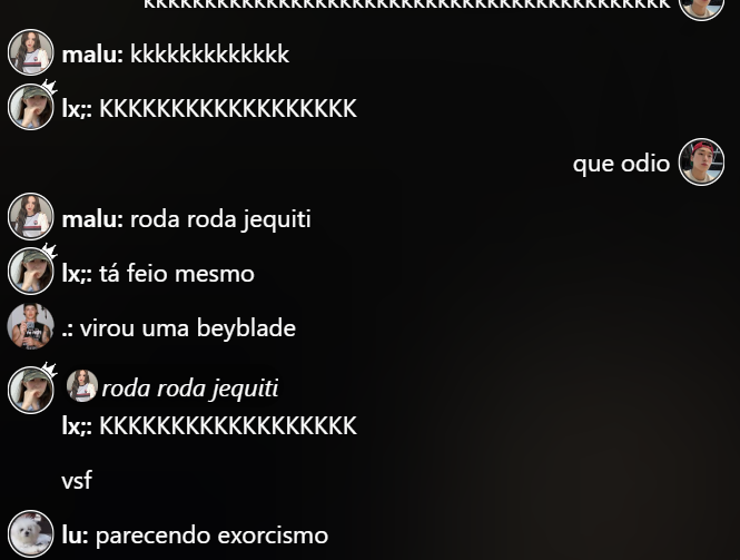 uma cena tensa e a gente assim