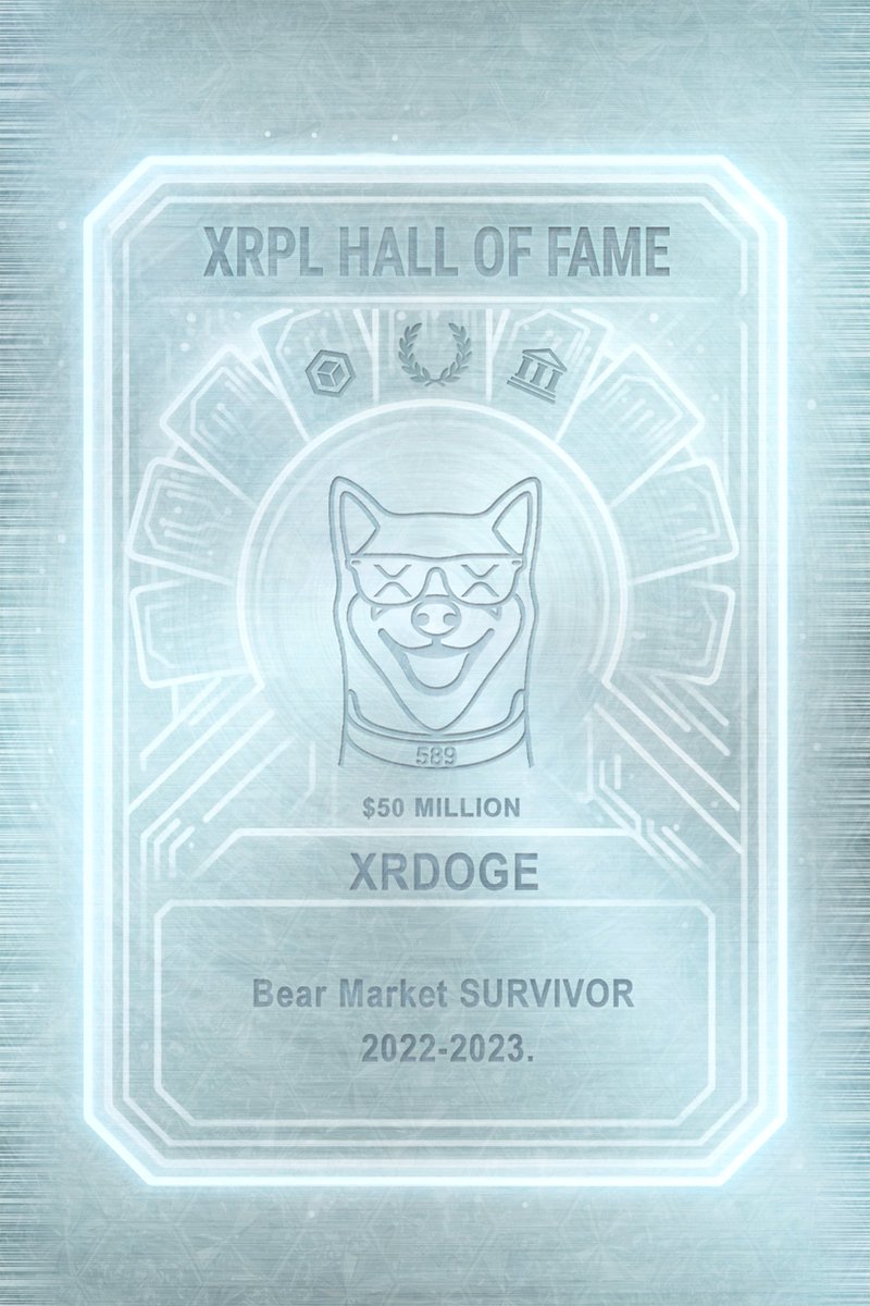 🌿 EPIC Tier - Platinum

Launched in 2021, <a href="/XRdoge_Army/">XRdoge Army 🥇OG of the XRPL</a> survived the 2022-2023 bear market and is still here and building on the XRP Ledger working it's way back to ATHs and beyond. 💪⚡️

#XRPLHallOfFame