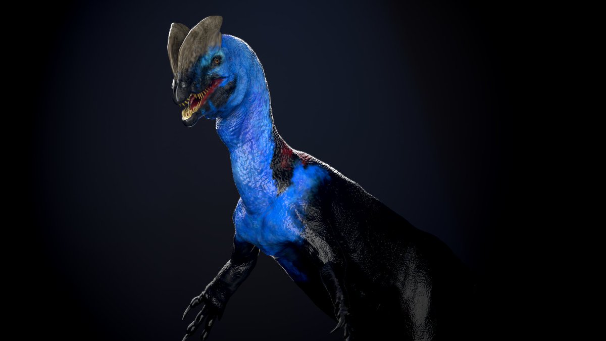 vankev's tweet image. Day 21 : Dilophosaurus

#Dinovember #paleoart #zbrush