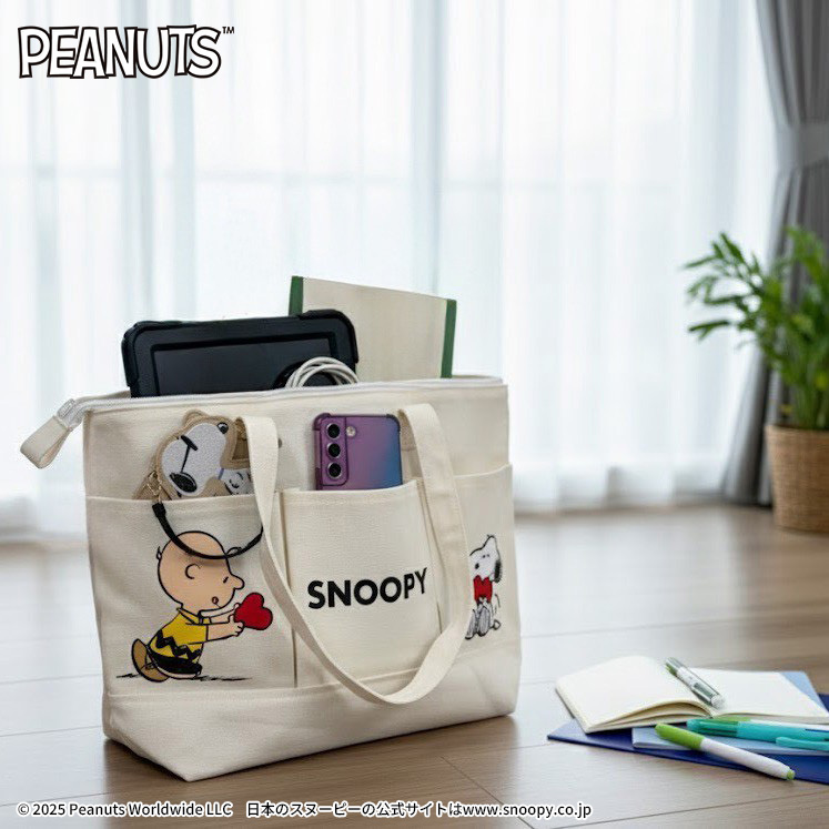 ⭐景品入荷情報⭐ 本日ラウンドワン限定で #SNOOPY プレミアムトート