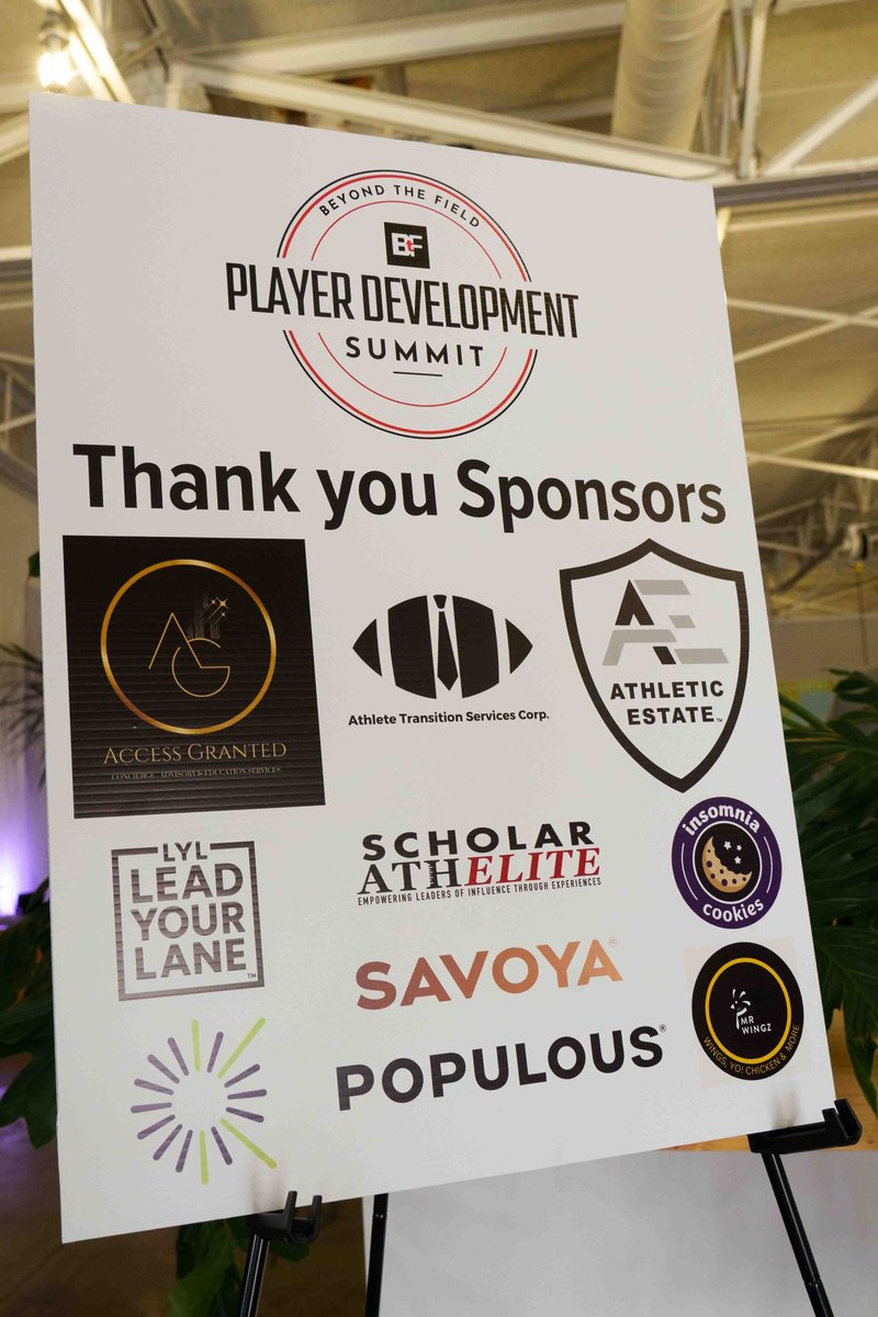 BTF_Program's tweet image. Grateful for the sponsors who helped bring the 2025 Player Development Summit to life. These events aren’t possible without sponsors who believe.

We’re now seeking sponsors for 2026 in Detroit.

Sponsor interest form 👉 forms.gle/L1BjUxr3okqMmW…

#PlayerDevelopment #25PDSummit