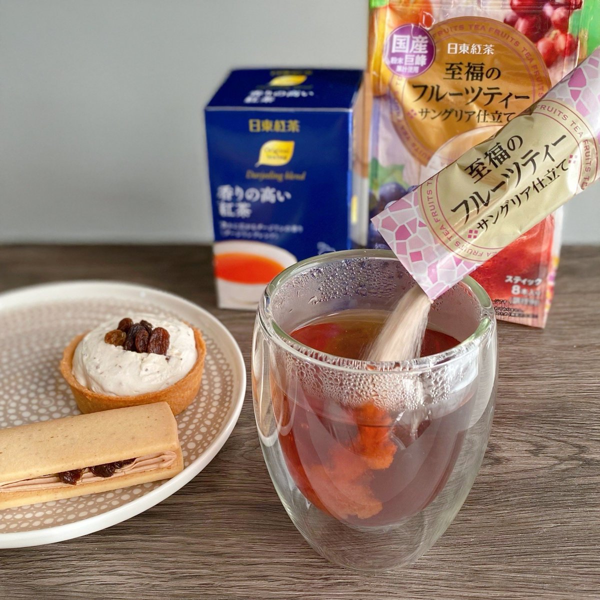 【ゆめちゃん】イギリス紅茶3点 ラムレーズン、お好きですか🍇❓ ラム＆レーズンがテッパンなのは 両者