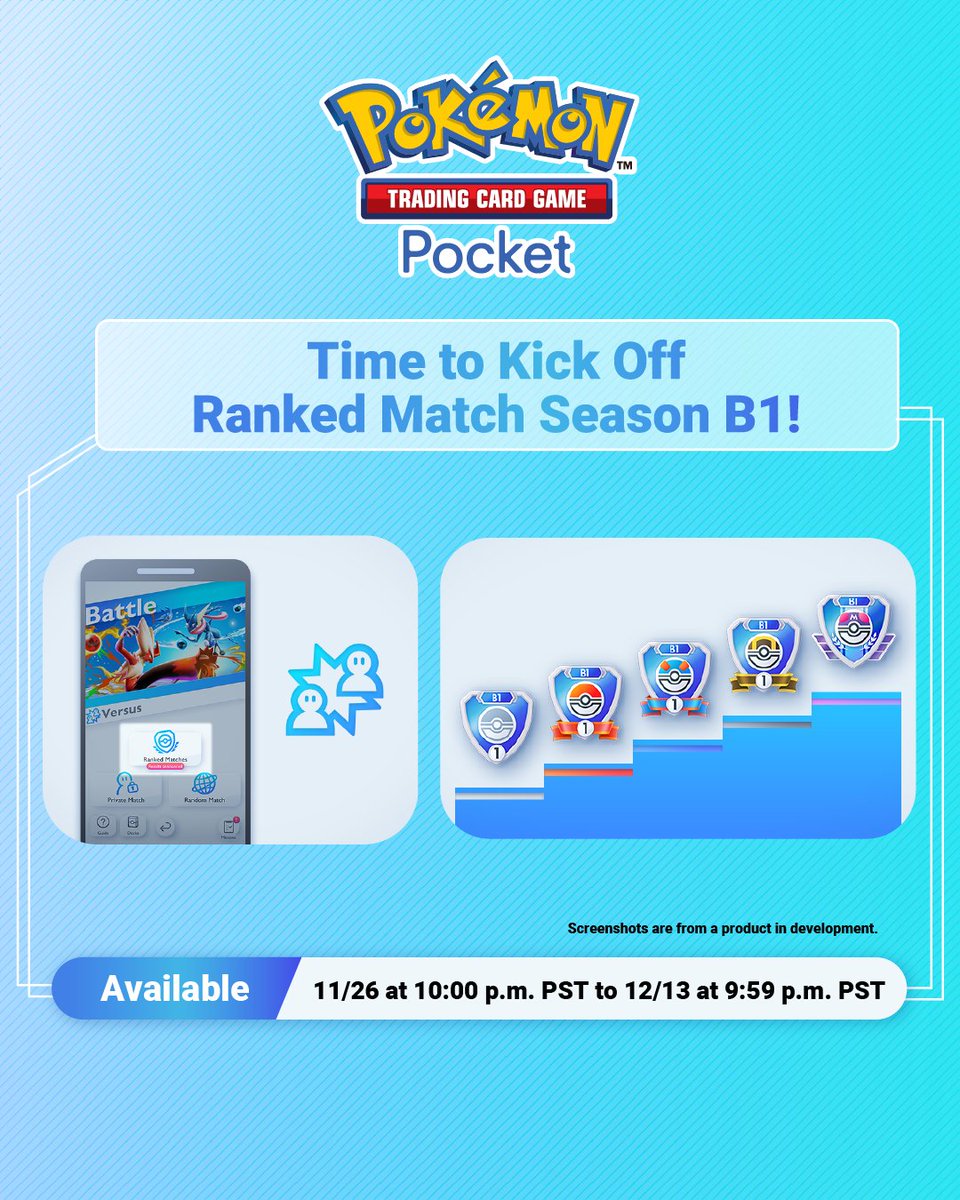 We're back!  Ranked Match Season B1 is officially live!