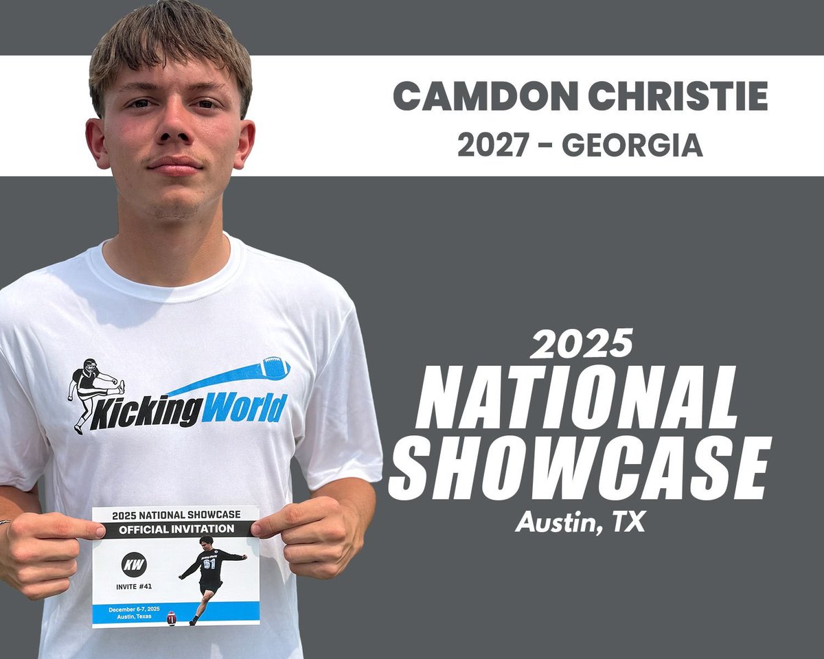 CamdonChristie's tweet image. This year, I’m THANKFUL for my team &amp;amp; this opportunity! #KickingWorldShowcase @KickingWorld @jonathan_delay @troupestar28 @_TSapp2 @WesleyDclay @CoachBryant_B @parker_rentz62 @lastknown_ray @guru9191 @TvilleDogsFB @thsbulldogsath @THSDOG Coaches: JR, Hodges, Fred, Stanford, Larry