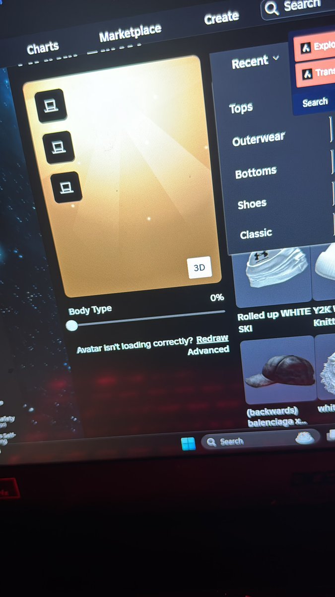 Perkoff88's tweet image. What’s the redraw avatar feature for if it don’t work and why website so glitchy in pc