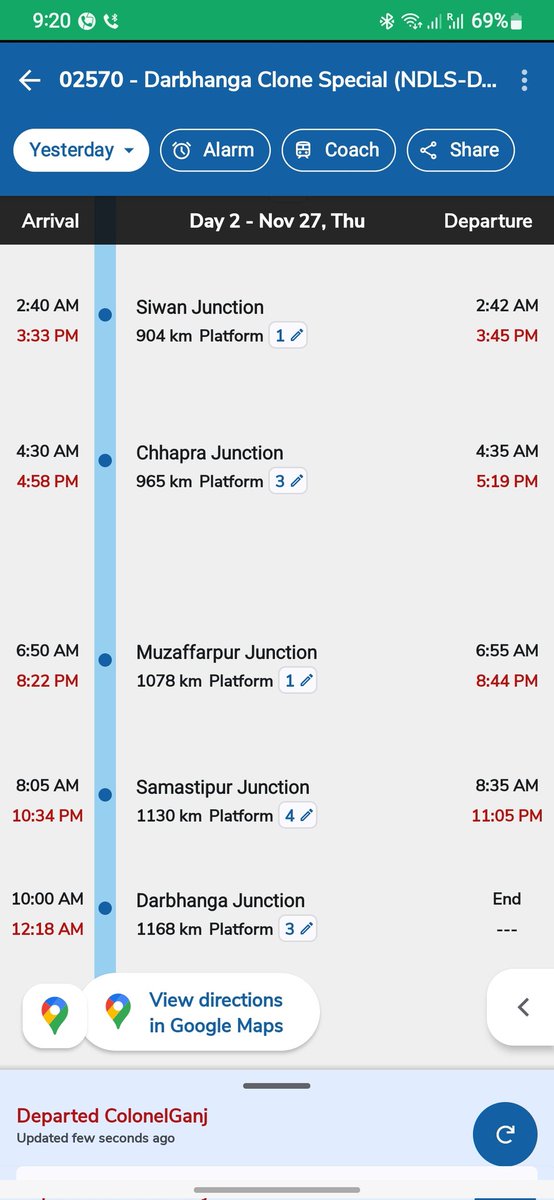 immdazahar's tweet image. 10 AM ka arrival time Darbhanga ka aur system proudly 12:18 AM dikh raha hai.
Kya time ki spelling bhool gaye ho ya passengers ko Olympic patience test karwa rahe ho?
Ab bhi sharm nahi aati? Time dikh nahi raha kya?
@IRCTCofficial @RailMinIndia
#TrainDelay #IRCTC #IndianRailways