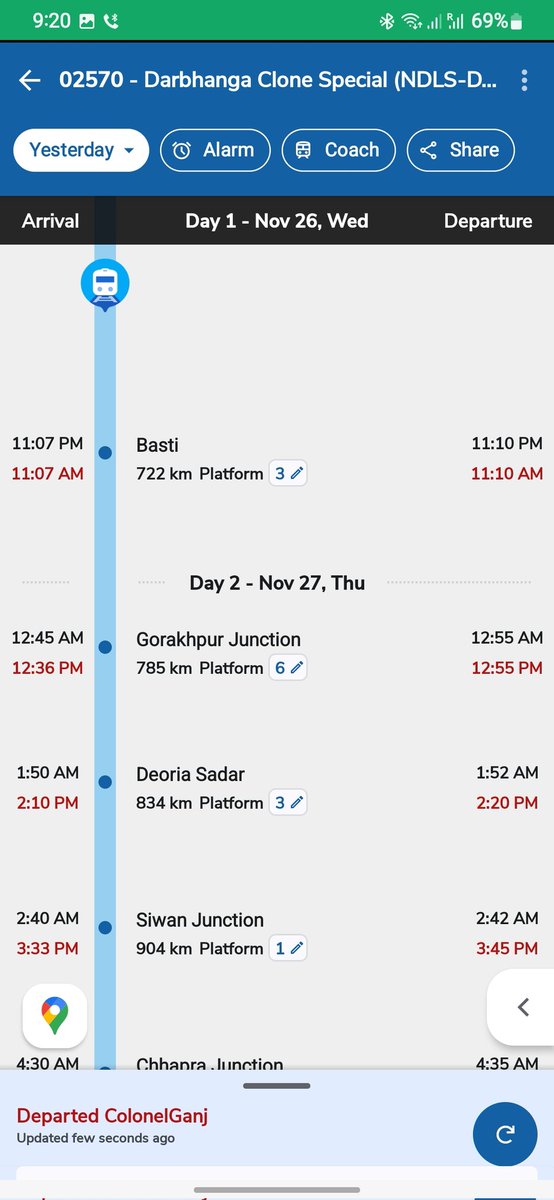immdazahar's tweet image. 10 AM ka arrival time Darbhanga ka aur system proudly 12:18 AM dikh raha hai.
Kya time ki spelling bhool gaye ho ya passengers ko Olympic patience test karwa rahe ho?
Ab bhi sharm nahi aati? Time dikh nahi raha kya?
@IRCTCofficial @RailMinIndia
#TrainDelay #IRCTC #IndianRailways