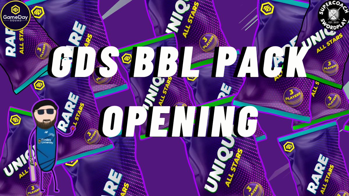 🔔 NEW 🎥 🔔 

JOIN ME FOR ANOTHER SNEAKY #BBL15 #GDSFantasy Pack opening!!!👀 

Use the code: WICKET ✅ 
For an abundance of packs! 

If you're enjoying the content, drop a like and subscribe 🤝 
🔗 👇 
youtu.be/h6as-0rPfec