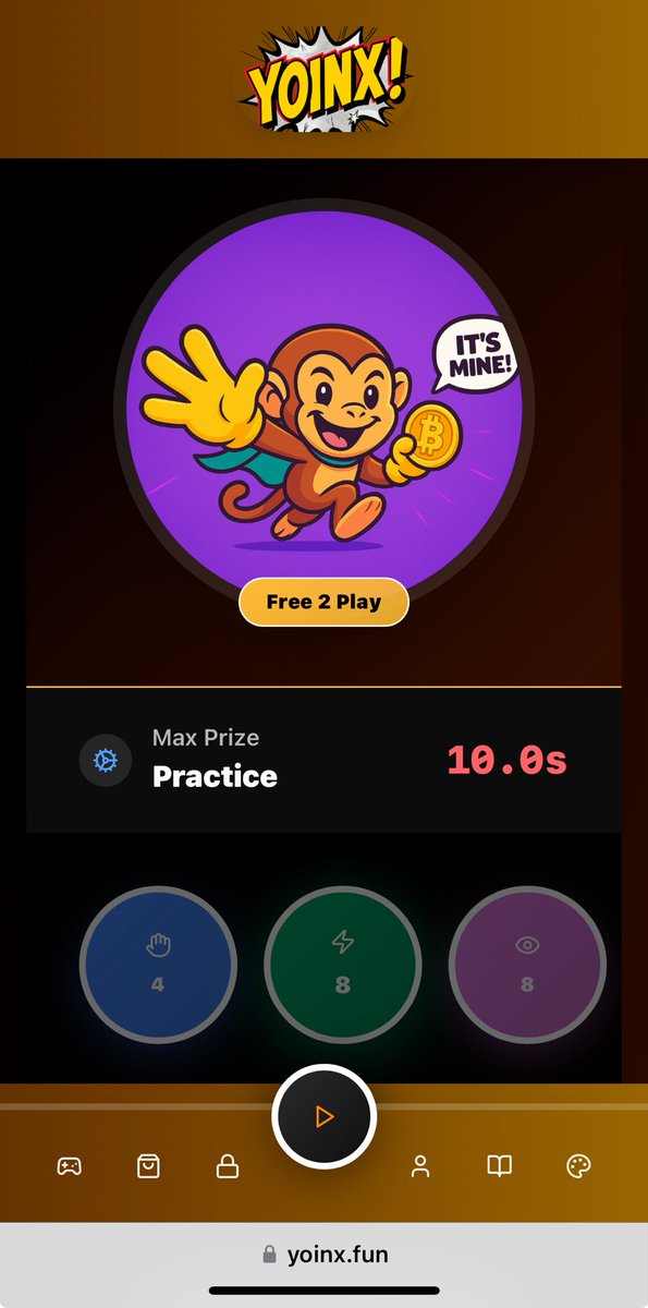 Gamer_ICP's tweet image. Have you been practicing?
#YOINX .Fun…. Be ready when we start air dropping #ICP in a fun way… geo fenced to various places all over the world

#Yoinx