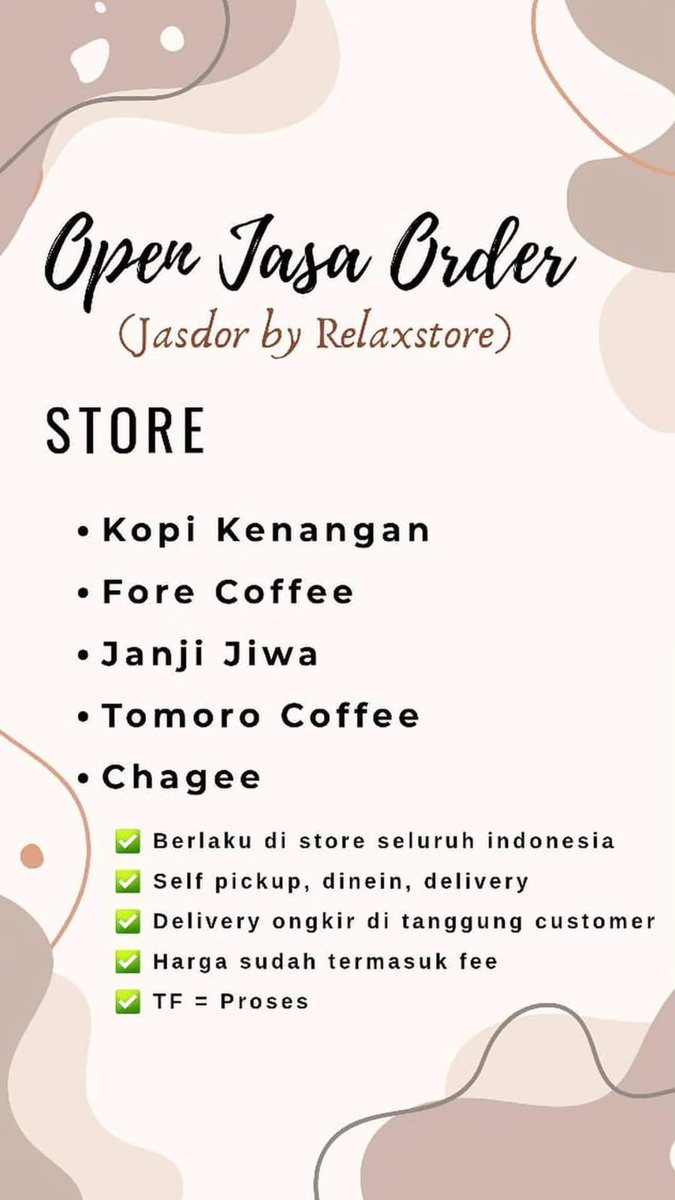 febrysimbolon0's tweet photo. @dinulfadli_ Open jasdor yukkk ramaikan 
https://t.co/wUk5O7A7Lh
#jasdor #jasdorkopi #kopimurah #diskonkopi #zonauang #zonapromo 
#Forecoffe #kopikenangan https://t.co/10LBmScTcU