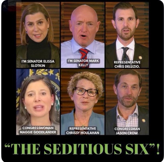 ThomasCamp_MAGA's tweet photo. The #Seditious6 must be held Criminally Accountable for #Inciting the Assassination Attempt of the 2 #NationalGuard Troops in Washington today. They knew exactly what they were doing when they posted this call to disregard the #POTUS orders. @USAttyPirro #GetItDone @RealDonaldTrump