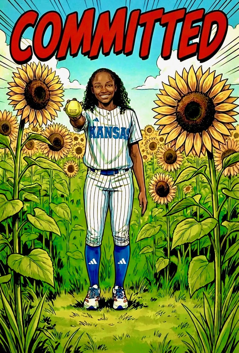 Comic me, Kansas-bound 💥🌻❤️💙 #RockChalk