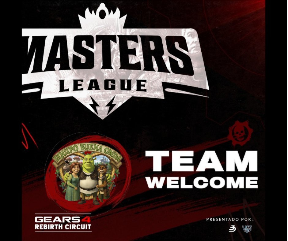 MastersLeagueMX's tweet image. Desde muy muy lejano llegan ! 📢
Vienen a recuperar su pantano en Gears 4 👹
Bienvenidos 
Equipo Buena Onda💫✨

1⃣@AfixGoatt 🫏
2⃣@vToxicD
3⃣@chimi6od
5⃣@NeroMarinero
6⃣Laxuz uN

#GearsofWar #Esports