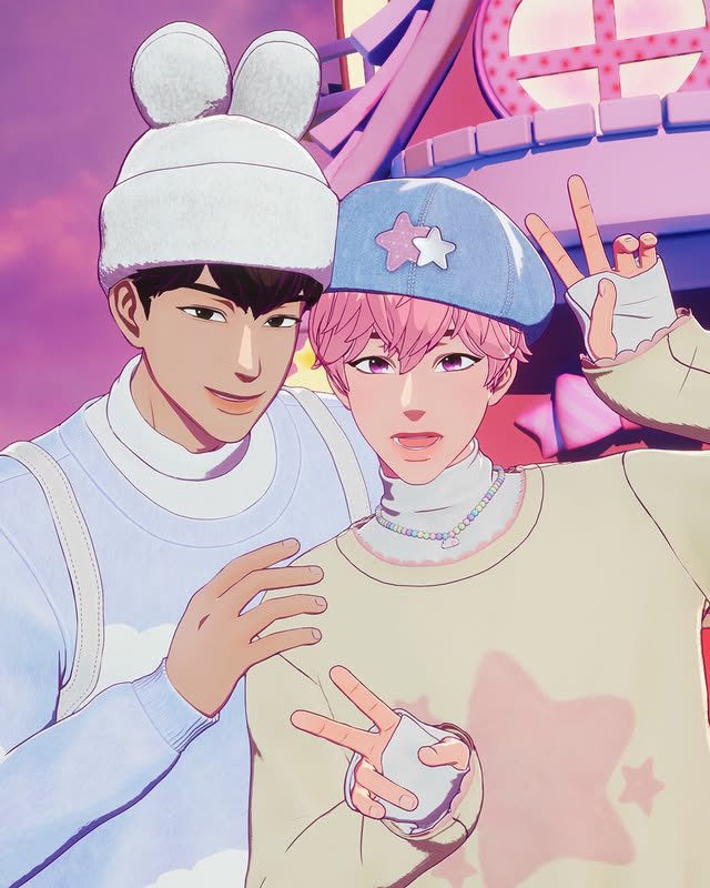 bamguby's tweet image. BBUU! 🩷🖤