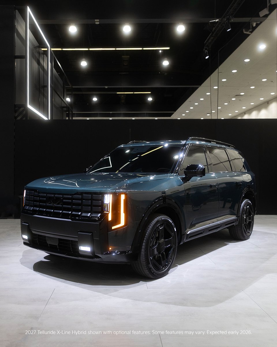 Kia's tweet image. Curated for you and your company. Every detail designed. #KiaTelluride X-Line Hybrid #LAAutoShow @LAAutoShow