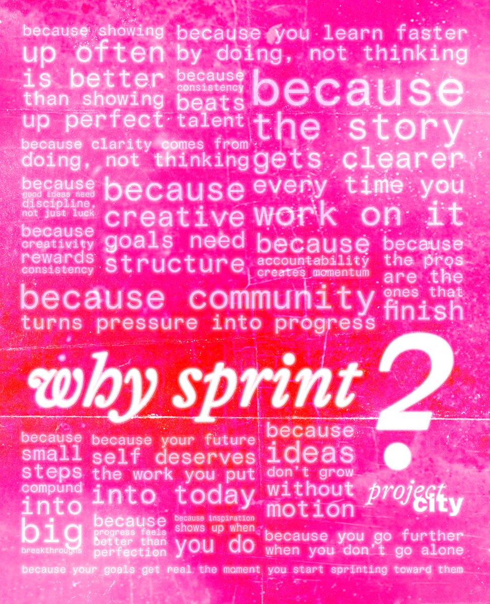 Sprinting isn’t about going fast, it’s about choosing direction.

 It’s showing up even when it’s messy, building consistency, and giving your goals the attention they deserve. Every time you sit down to work, your voice gets clearer. Your skills get sharper. Growth comes from
